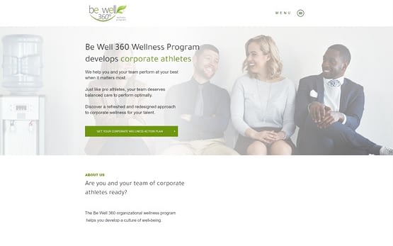 Homepage-top-fold-Be-Well-360-Program Be Well 360 Program website homepage top fold