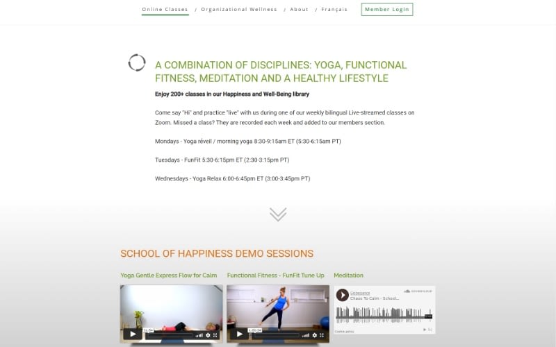 Online Classes - School of Happiness School of Happiness Online Classes page
