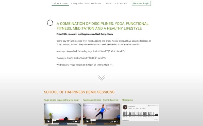 Online Classes - School of Happiness School of Happiness Online Classes page